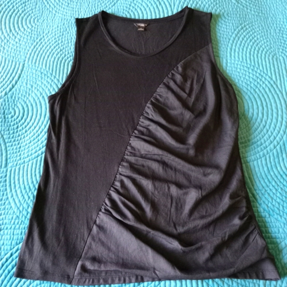 Ann Taylor Black Tank Top Sleeveless Blouse